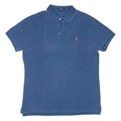POLO RALPH LAUREN Slim Fit Mens Polo Shirt Blue XL