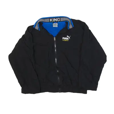 PUMA KING Shell Jacket Black Nylon Boys XL