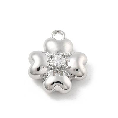 Brass Micro Pave Cubic Zirconia Pendants
