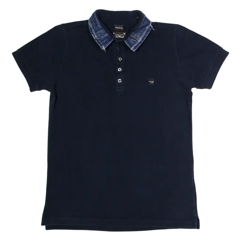 DIESEL Mens Polo Shirt Blue M