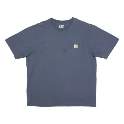CARHARTT Loose Fit Mens T-Shirt Grey Crew Neck XL
