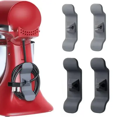 Random Color Cord Organizer for Kitchen Appliance, 6pcs Cable Management Holder for Air Fryer, Coffee Maker, Toaster, Room Or...