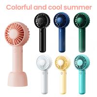 GAIATOP Mini Portable Fan, Small Yet Powerful, Cute 3-Speed Handheld & Desktop Fan with Base, Lightweight USB Rechargeable, P...