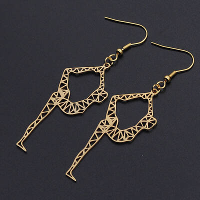 201 Stainless Steel Dangle Earrings