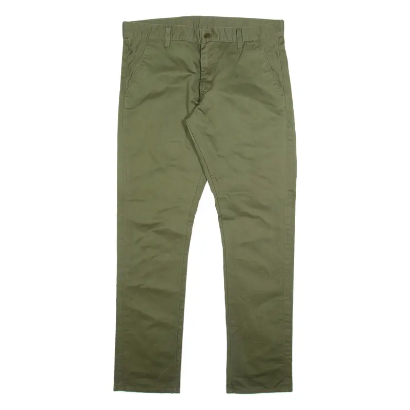 DICKIES 511 Mens Trousers Green Slim Straight W36 L34