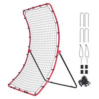 VEVOR Baseball And Softball Rebounder Net, 4 x 5.5 ft PitchBack Baseball Pitching Nest, Pitch Return Trainer Rebound Net with...