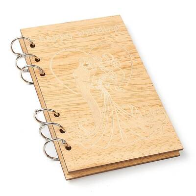 Wooden Wedding Guestbooks Notepad