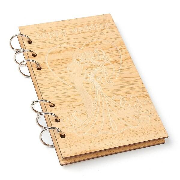 Wooden Wedding Guestbooks Notepad