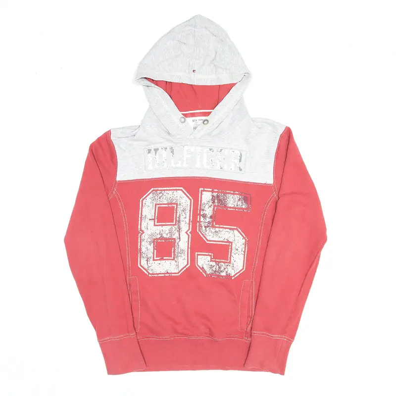 TOMMY HILFIGER Red Pullover Hoodie Boys M