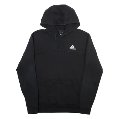ADIDAS Mens Black Hoodie S