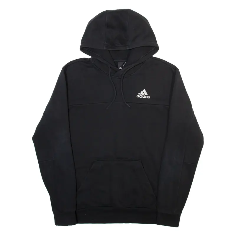ADIDAS Mens Black Hoodie S