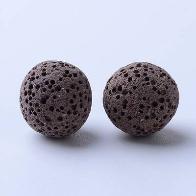 Unwaxed Natural Lava Rock Beads
