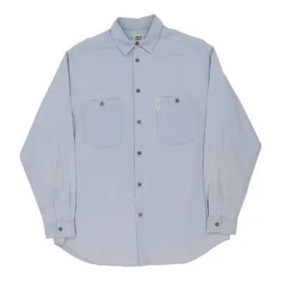 Age 16 Armani Junior Shirt - XL Blue Cotton