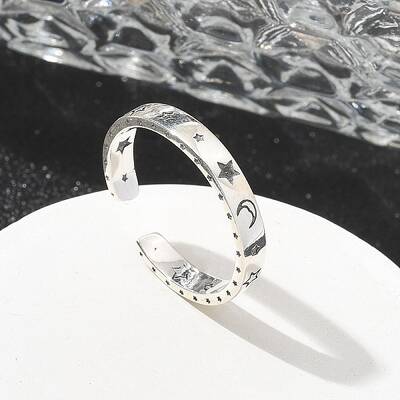 Sterling Silver Open Cuff Rings for Women