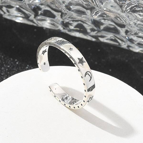 Sterling Silver Open Cuff Rings for Women