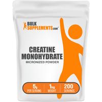 BulkSupplements - Creatine Monohydrate Powder - #1 Fitness Supplement for Improved Strength and Endurance - 1 Kilogram - 5g p...
