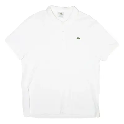 LACOSTE Slim Fit Mens Polo Shirt White 2XL