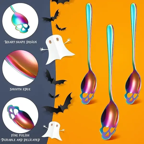 SKELETON LIMITED EDITION Rainbow Spoon Nut Butter Cutlery Tableware FOR ONLY 1 SPOON