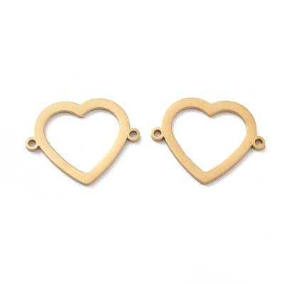 Ion Plating(IP) 304 Stainless Steel Hollow Connector Charms
