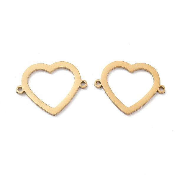 Ion Plating(IP) 304 Stainless Steel Hollow Connector Charms