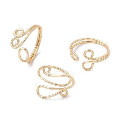 Copper Wire Wrapped Toe Open Ring