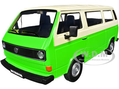 Volkswagen Type 2 (T3) Van Green and Beige Timeless Legends Series 1/24 Diecast Model Car by Motormax