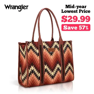 Wrangler -- 2025 Outfits Everything Tote Bag Commuter Bag with Top Handle Large capacity Daily Use, Commute, Outdoor Hiking, ...