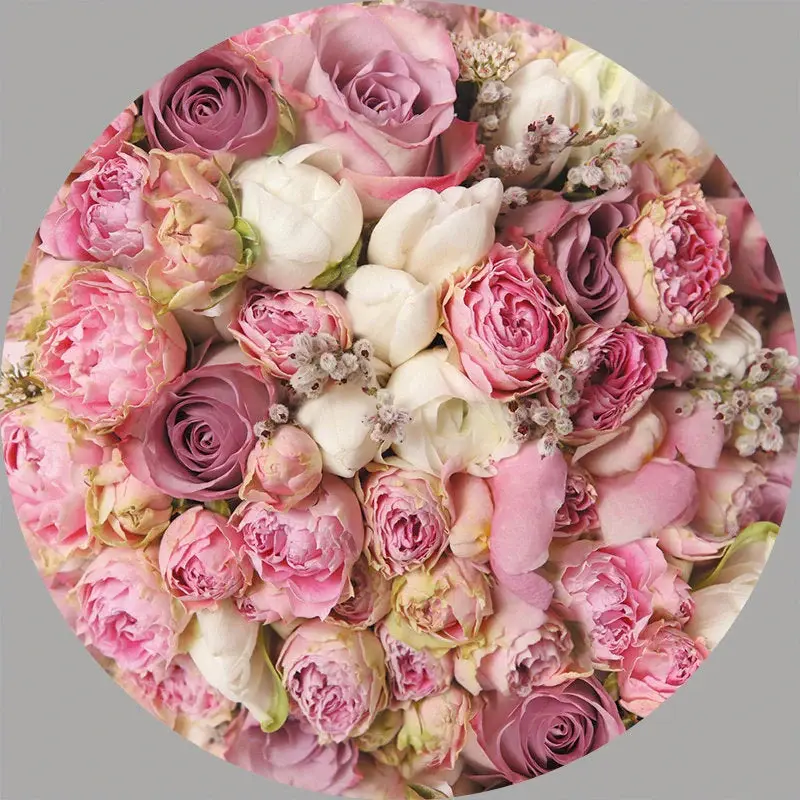 Aperturee Circle Pink Roses Wall Happy Valentines Backdrop Kit | Happy Valentines Day Banner | Valentine Photo Backdrop | Val...