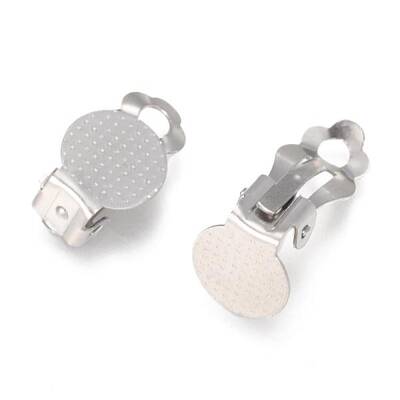 Tarnish Resistant 304 Stainless Steel Clip-on Earring Findings