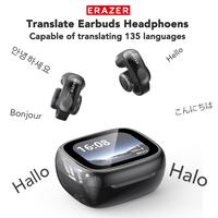 ERAZER XF28 Translation Wireless Earbuds, Clip-On Ear Headphones, Supports Real-Time Translation in 134 Languages With APP, B...