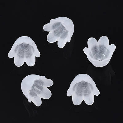 Transparent Acrylic Bead Caps