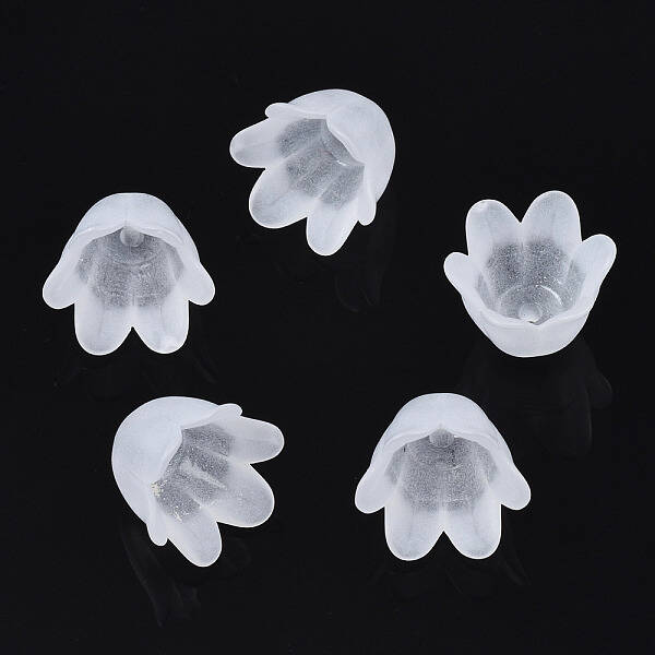 Transparent Acrylic Bead Caps