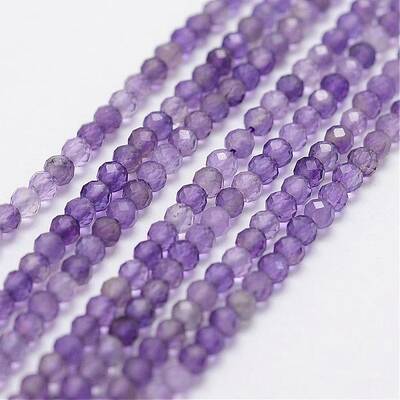 Natural Amethyst Bead Strands