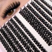 Mixed Size False Eyelashes Lash Clusters, 240pcs/set Natural Look Eyelashes Extensions, Faux Cluster Lashes, Volumized Fake E...