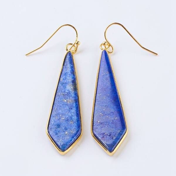 Natural Lapis Lazuli Dangle Earrings