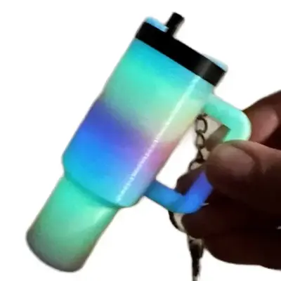 Lip Balm Holder with Removable Lid - Mini Storage Keychain Accessory