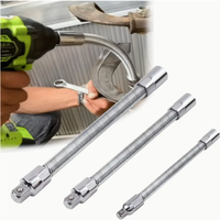 Universal Multi-Socket Wrench Tool with 3 Bendable Shafts, Extension & Connecting Rod – Perfect for Home, Car & Office Repa...
