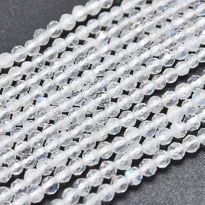 Natural Rainbow Moonstone Beads Strands
