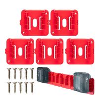 Battery Holder for Milwaukee M18 18V Battery, Wall Mounted Battery Storage Rack, Tool Organizer for Truck, Shelf & Tool Box