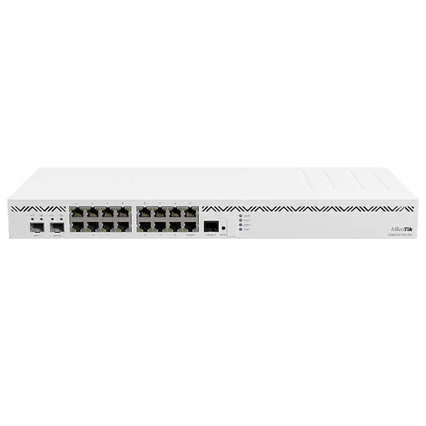 Mikrotik CCR2004-16G-2S+ | 16x Gigabit Ethernet with 2x 10GbE SFP+ Ports Cloud Core Ethernet Router