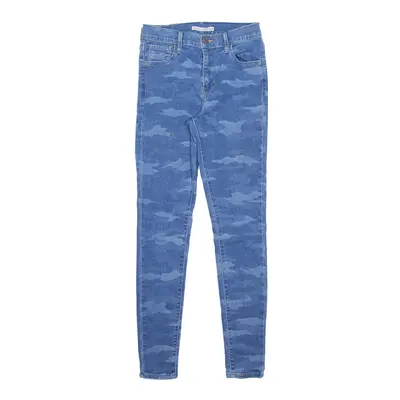 LEVI'S 720 High Rise Camo Print Jeans Blue Denim Slim Skinny Womens W26 L30