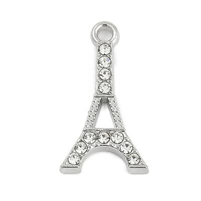 Rack Plating Alloy Micro Pave Rhinestone Pendants