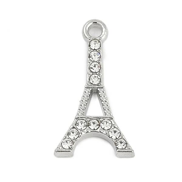 Rack Plating Alloy Micro Pave Rhinestone Pendants