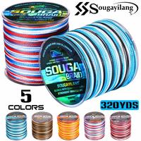 Sougayilang Multicolor-4 Strand Braided PE Line 320yds/292m-Smooth&Durable with 10-100lb Puling Power, 6th Sense Reel, Bass L...