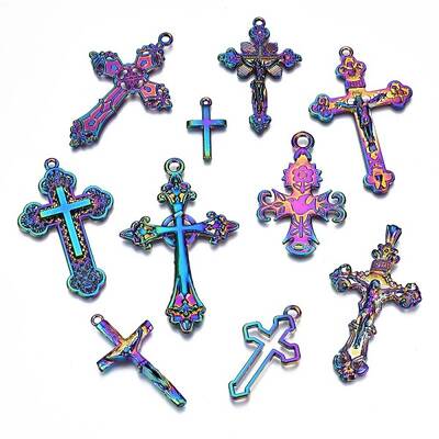 Rainbow Color Alloy Pendants