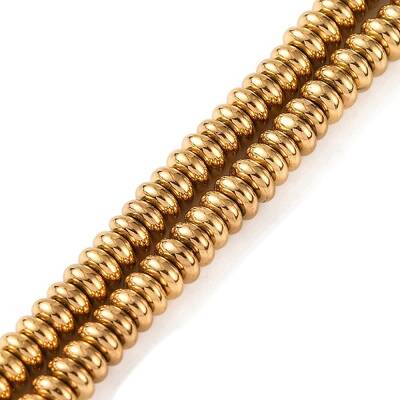 Electroplated Synthetic Non-magnetic Hematite Beads Strands