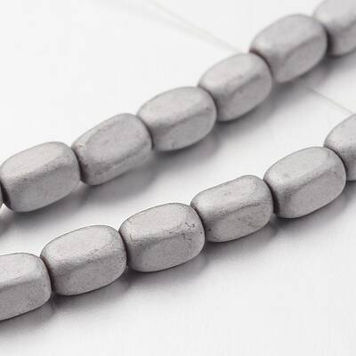 Electroplate Non-magnetic Synthetic Hematite Bead Strands
