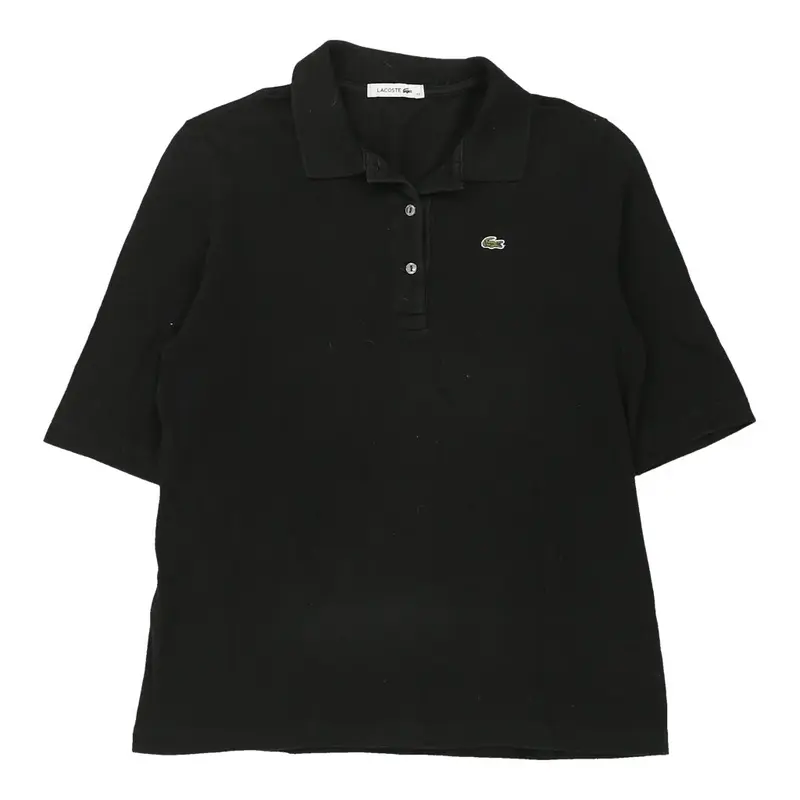 Lacoste Polo Shirt - Large Black Cotton