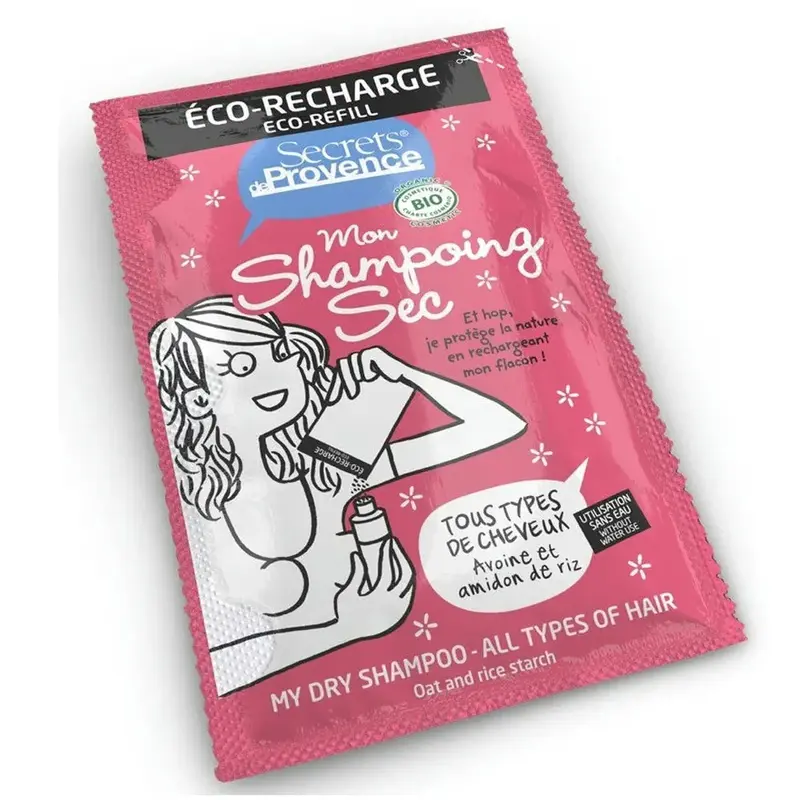 Secrets de Provence Dry shampoo all hair eco-refill 38ml