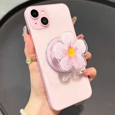 Collapsible Phone Stand with Flower Shape Multi Functional Stand Holder with Expanding Design for Smartphone Tablet Cell Pho...